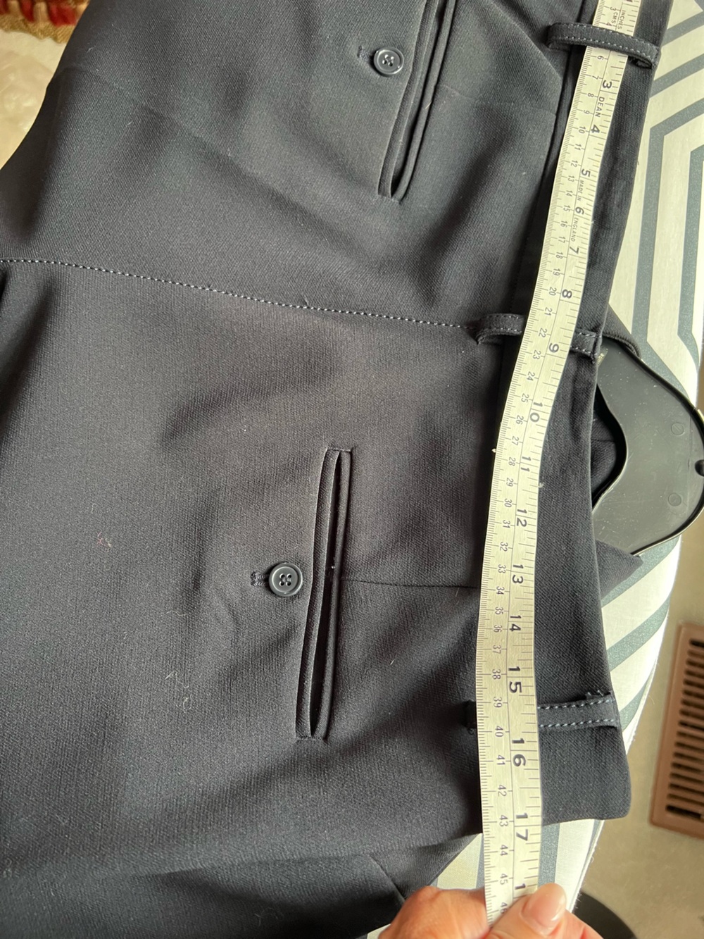 Sandra Augelozzi Dark Navy Blue Bow-Front Blazer and Pant Suit 💕 - Picture 9 of 12